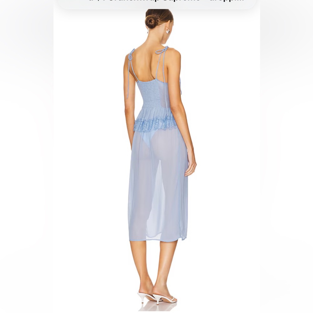 Free People Kiki Slip in Chambray Small - Picture 3 of 6